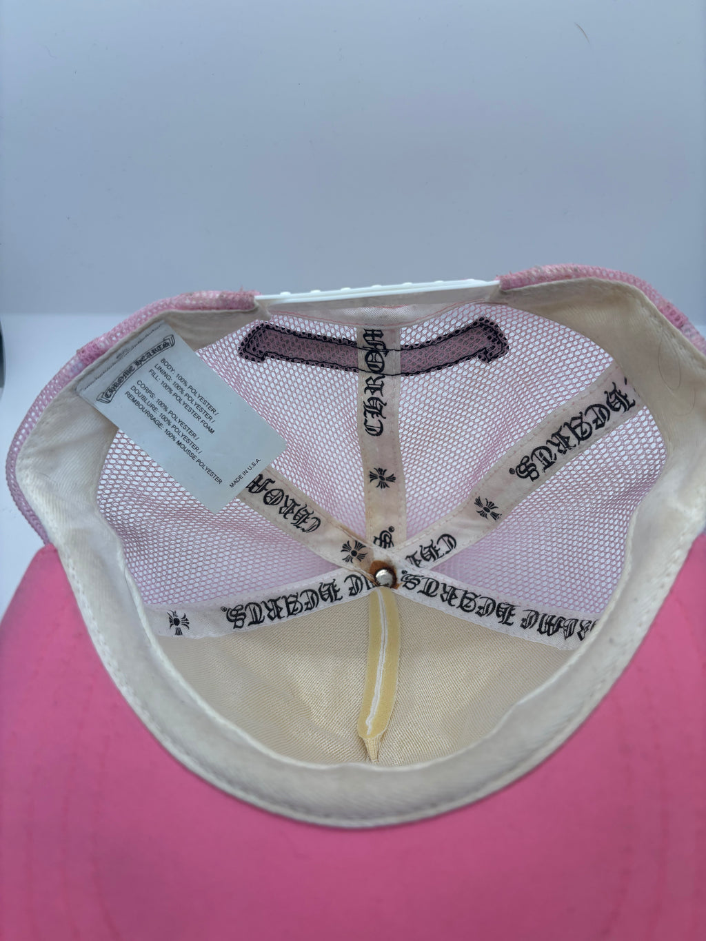 Chrome Hearts Pink Trucker Hat