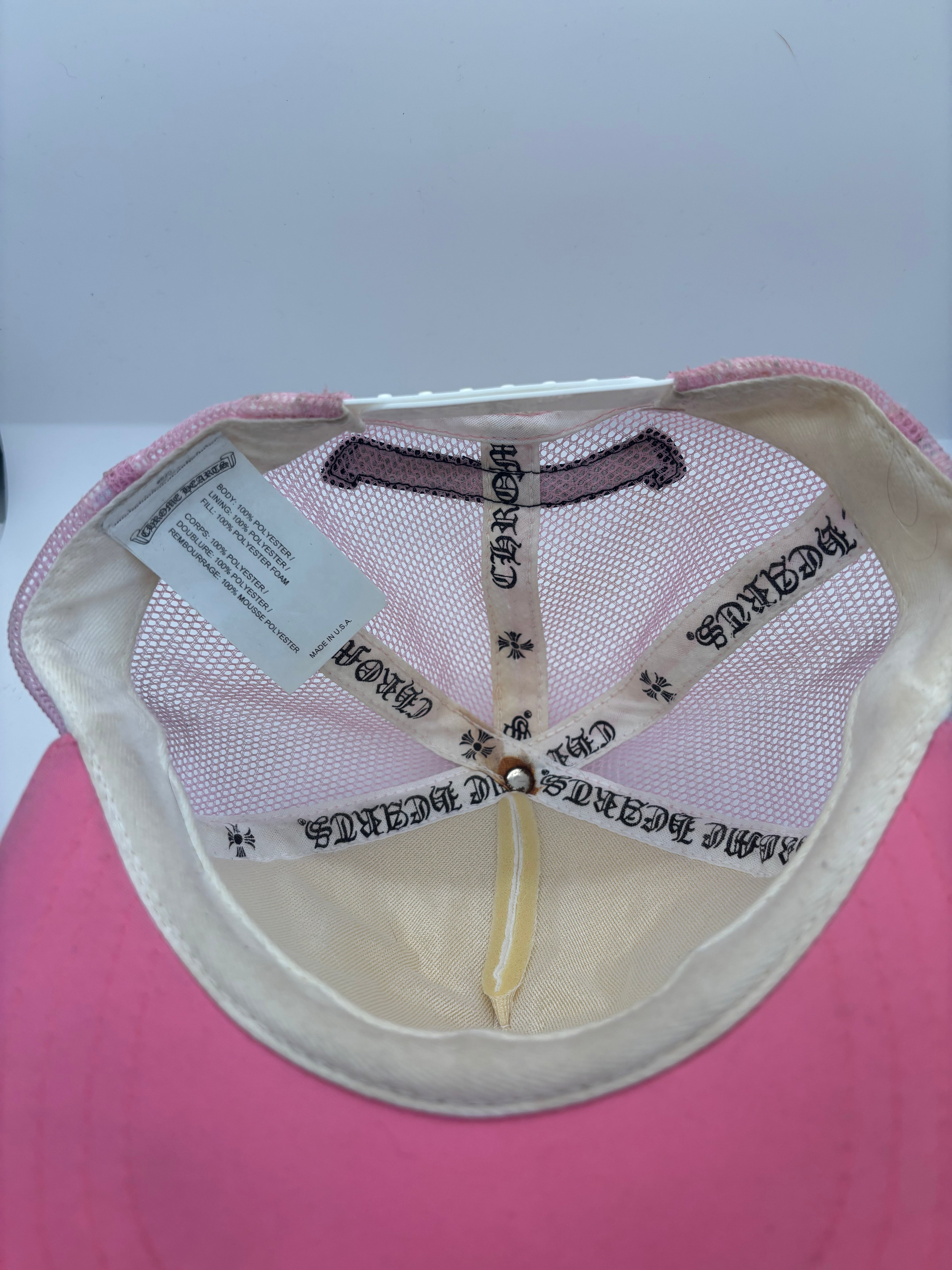 Chrome Hearts Pink Trucker Hat