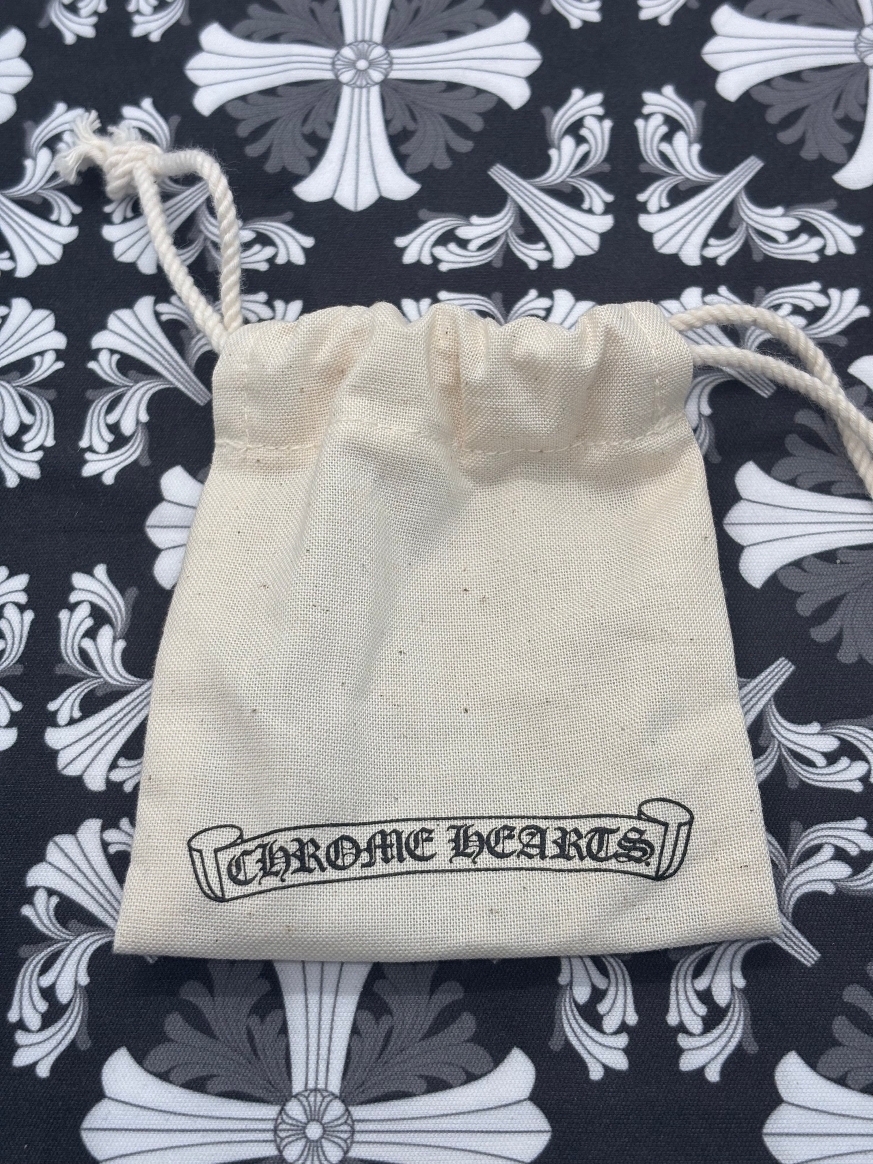 Chrome Hearts Black Fleur Silichrome Necklace