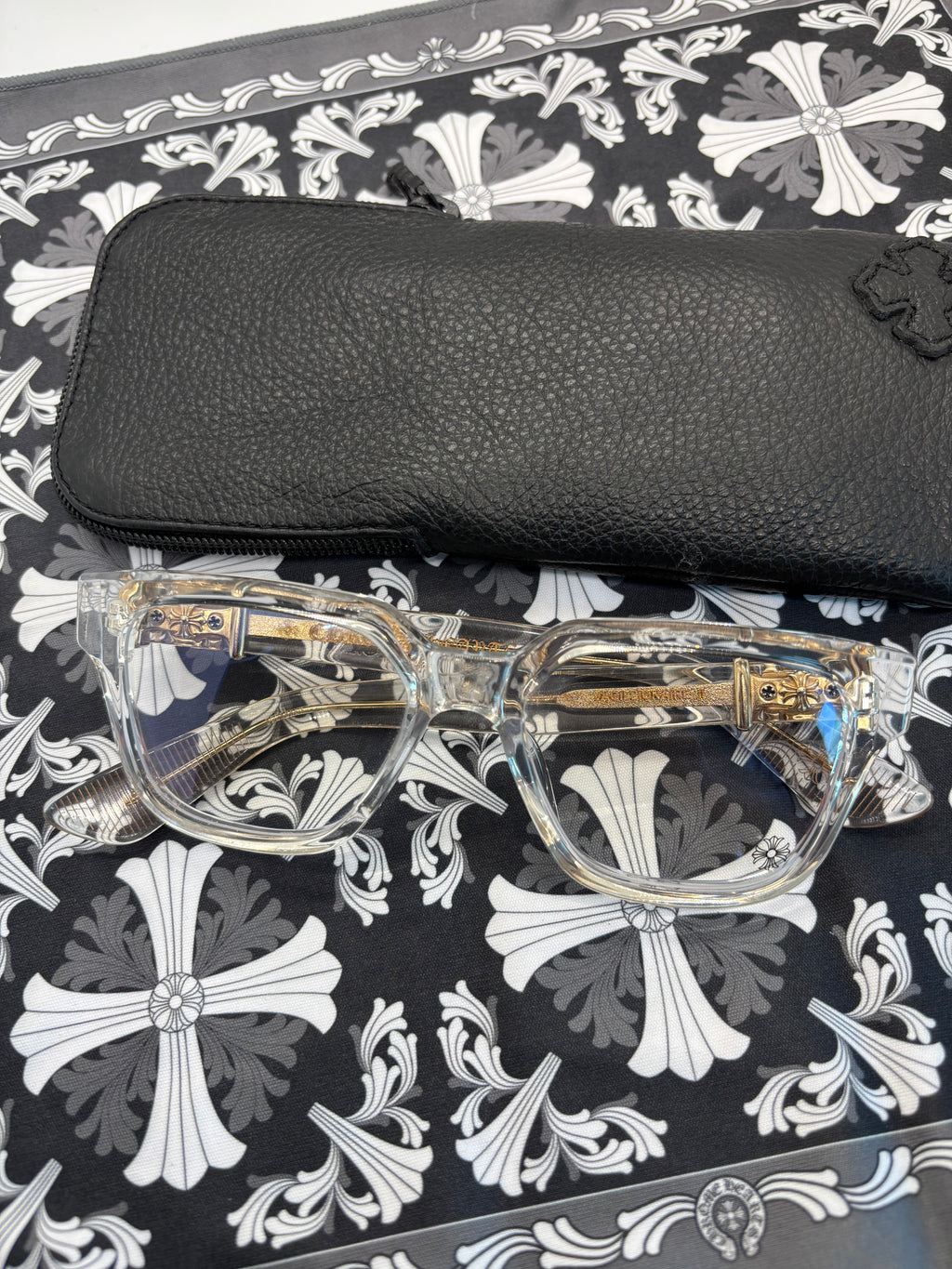 Chrome Hearts Vagillionaire ii Crystal frames
