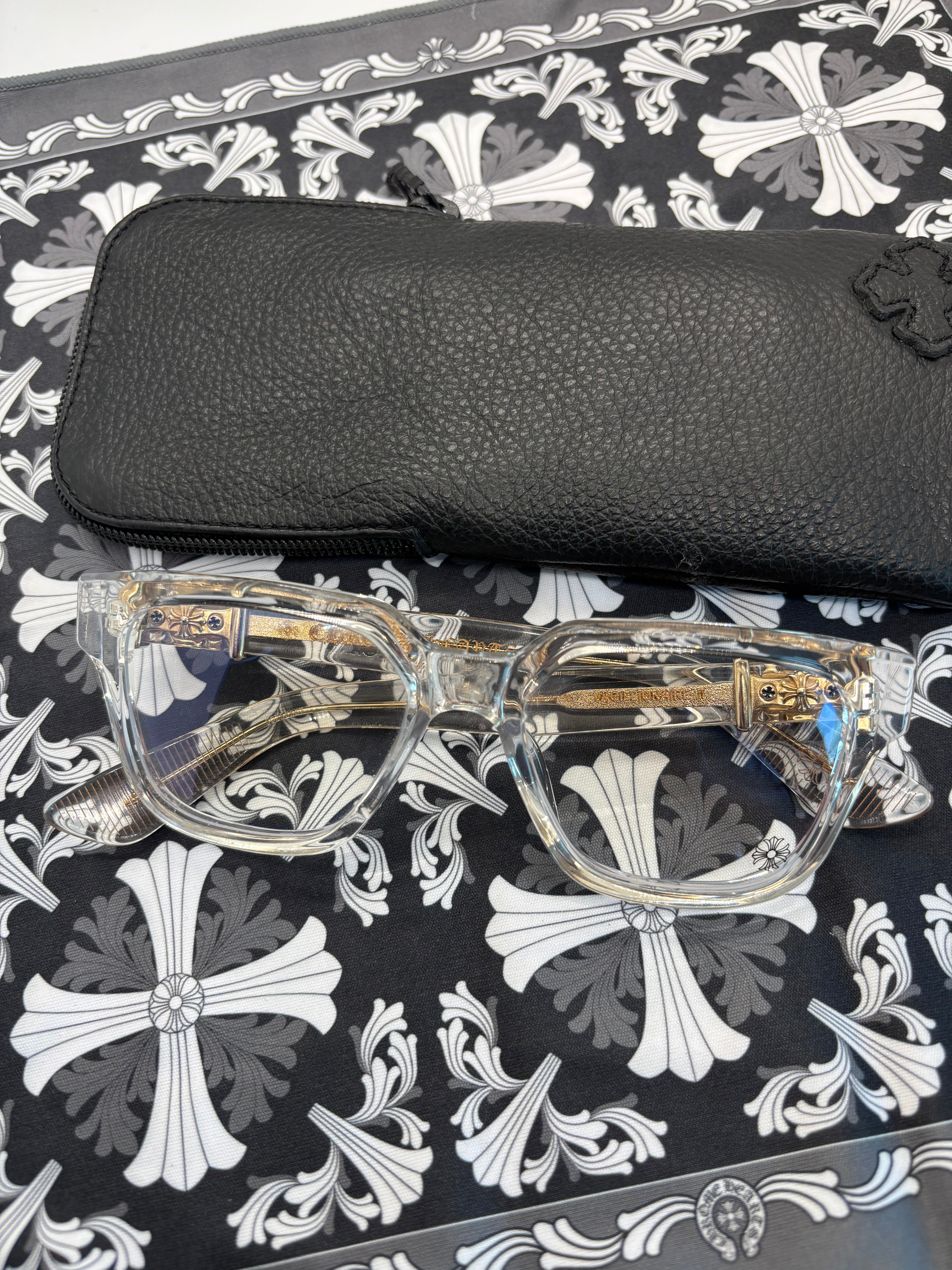 Chrome Hearts Vagillionaire ii Crystal frames