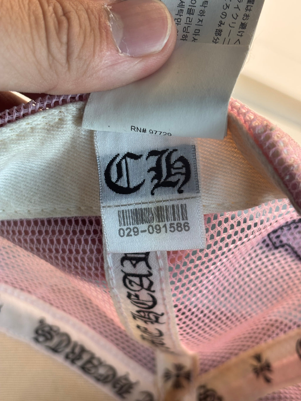 Chrome Hearts Pink Trucker Hat