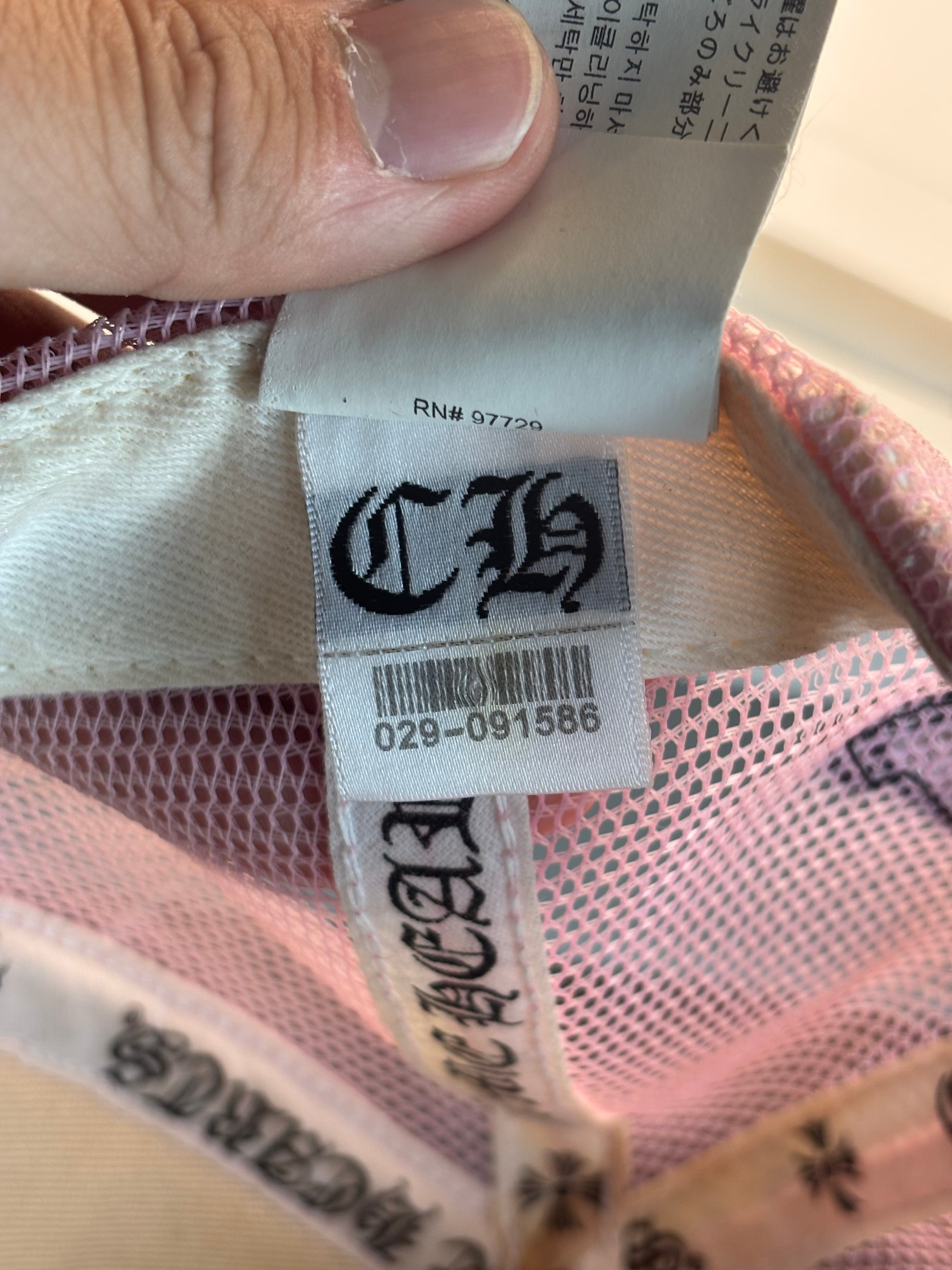 Chrome Hearts Pink Trucker Hat
