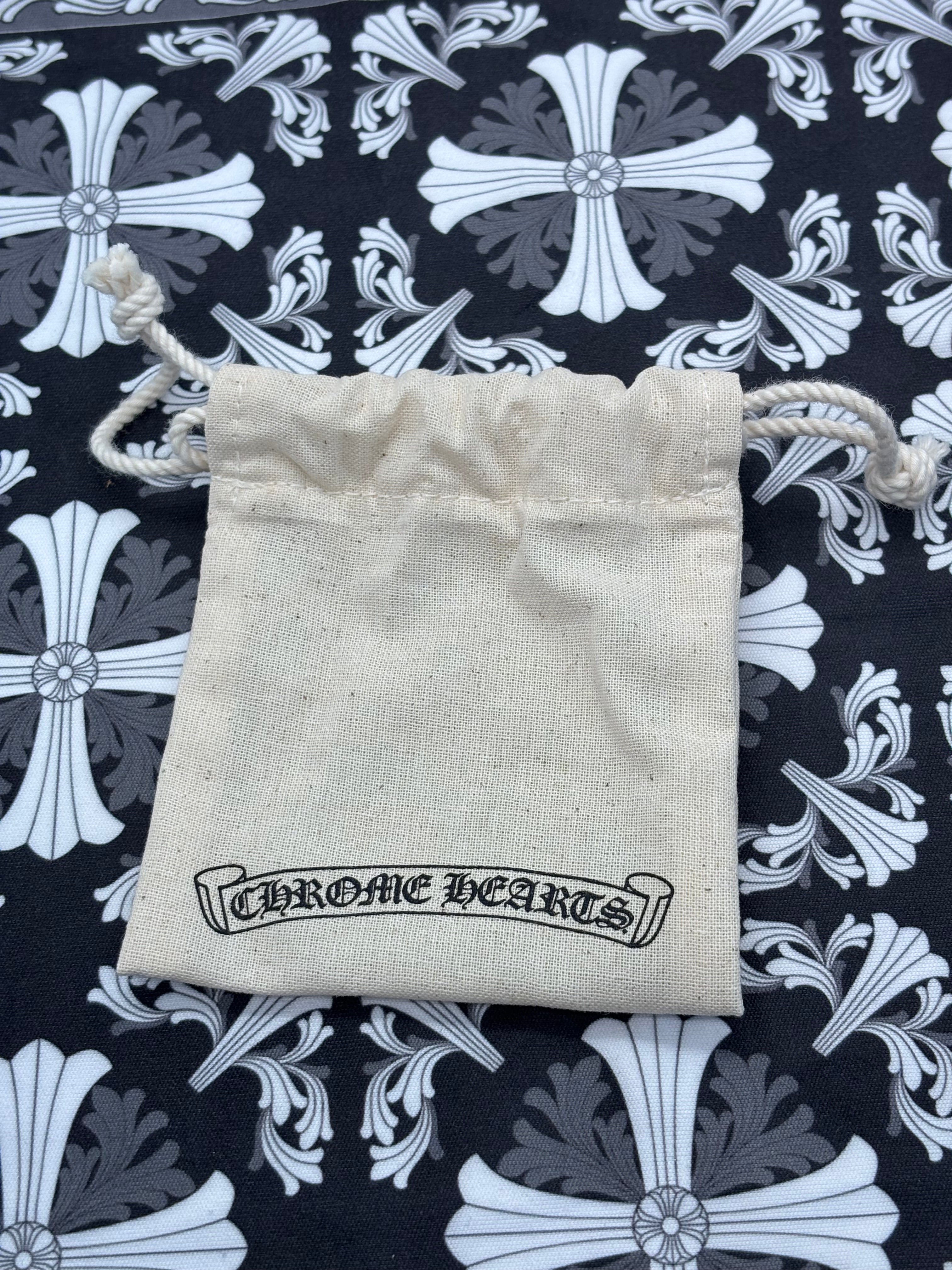 Chrome Hearts Fleur Red Silichrome Necklace