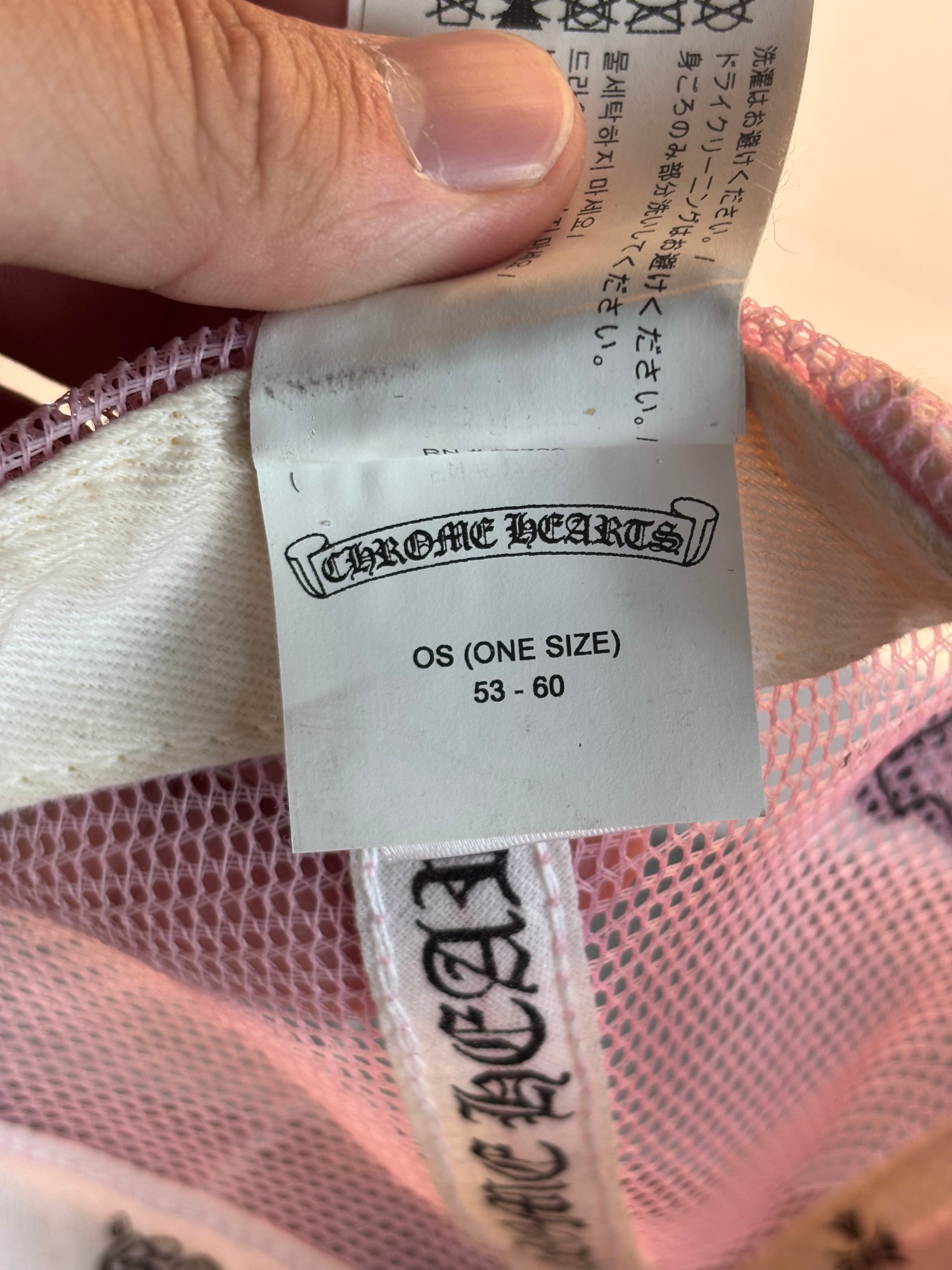 Chrome Hearts Pink Trucker Hat