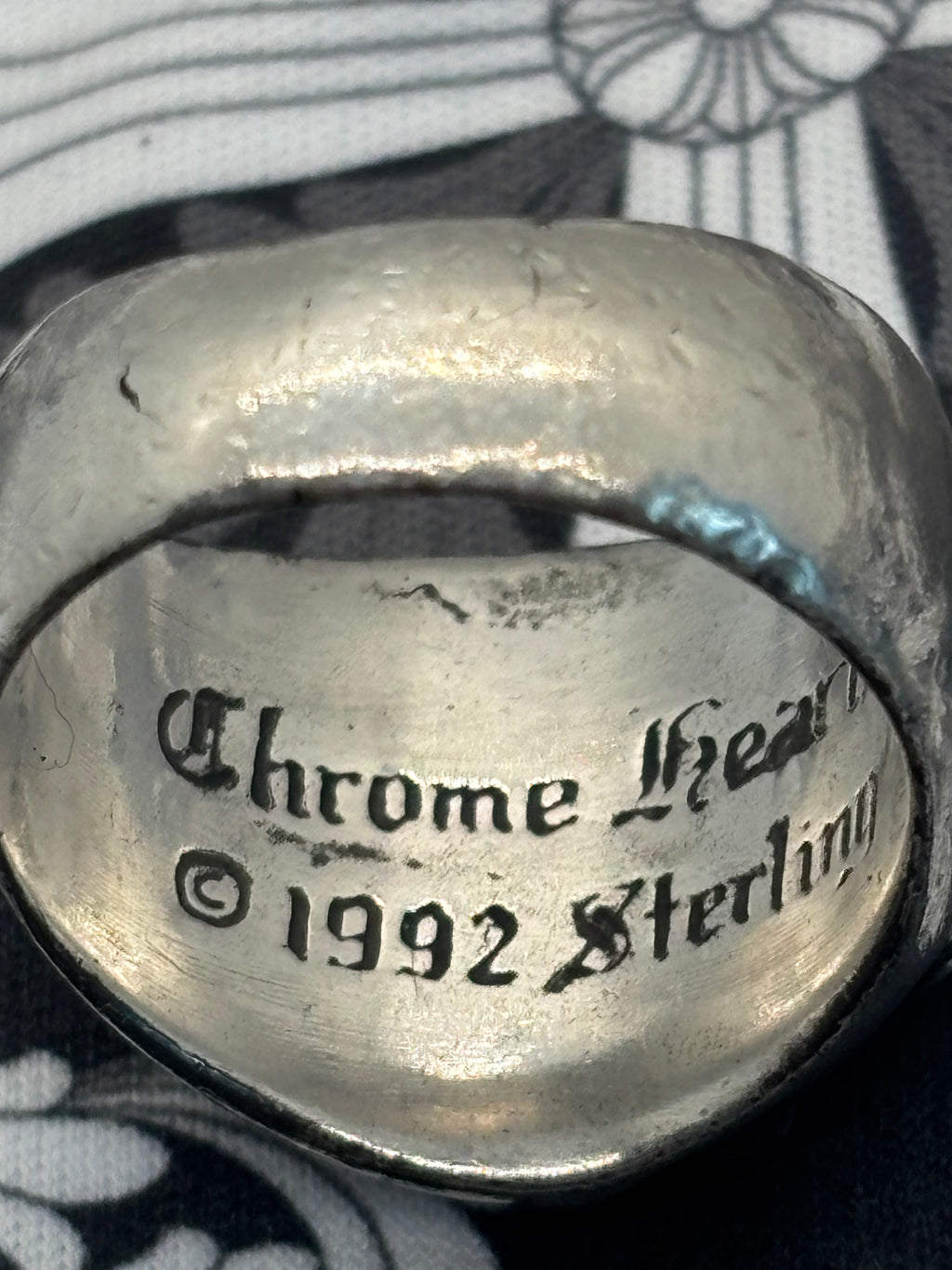 Chrome Hearts Factory Set Diamond Keeper Ring