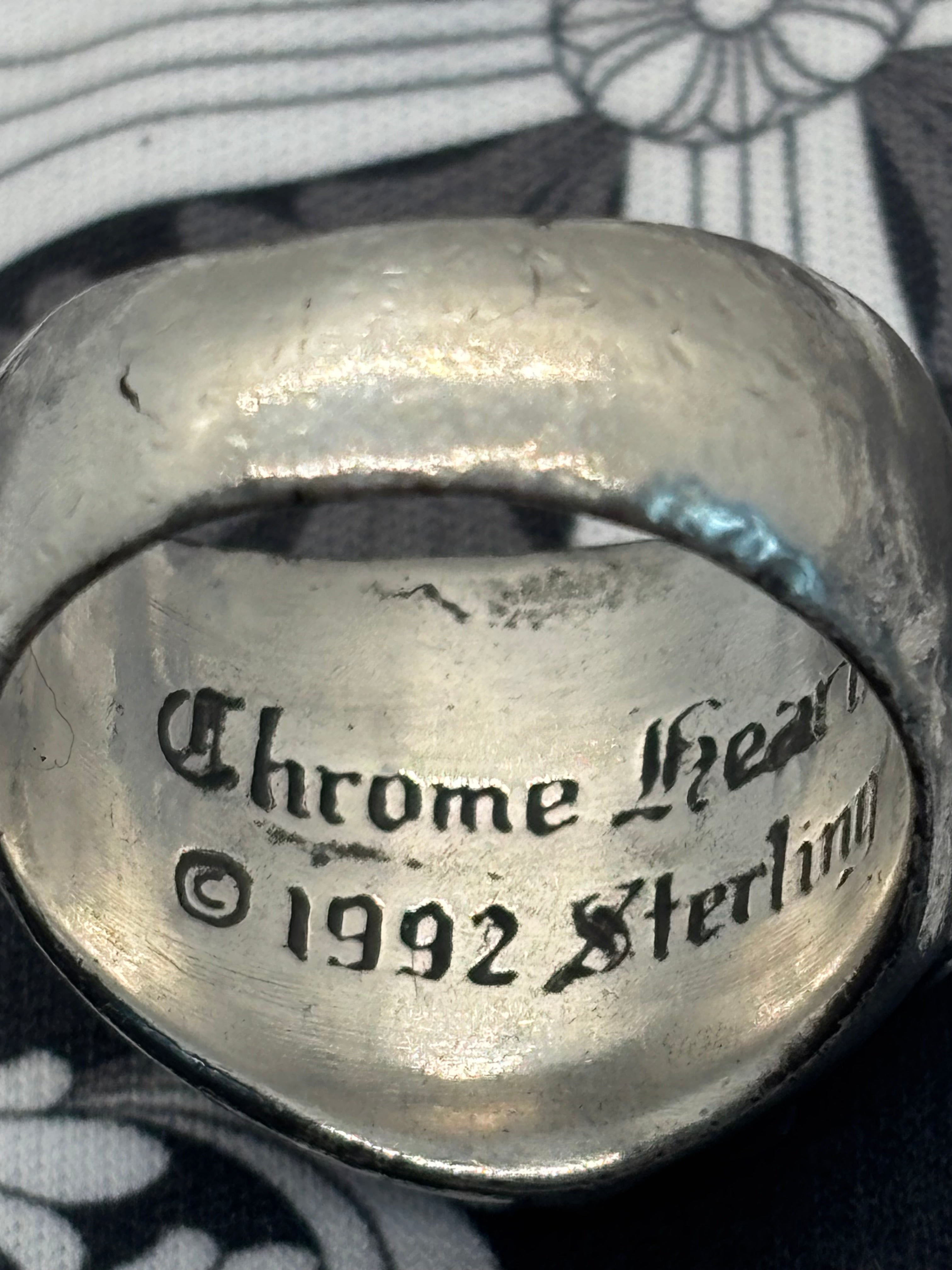 Chrome Hearts Factory Set Diamond Keeper Ring