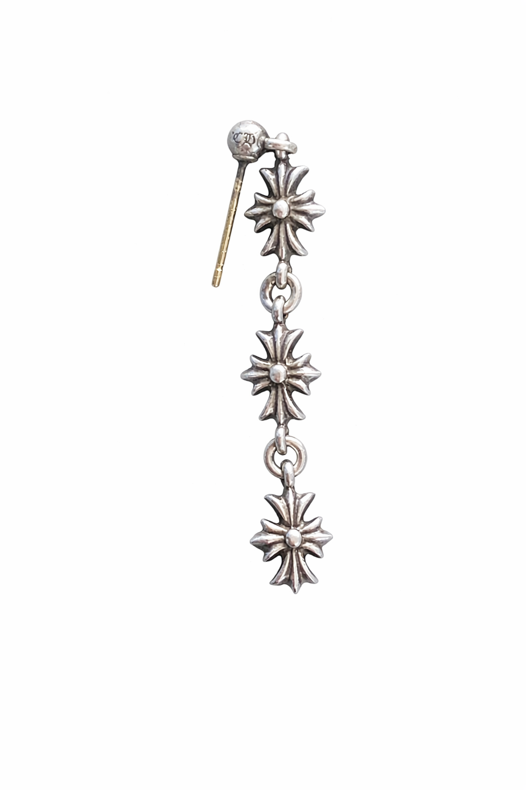 Chrome Hearts Tiny E Triple Drop Earring