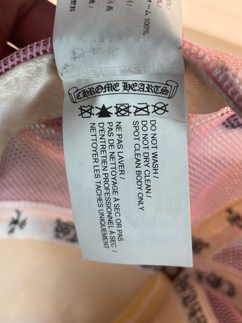 Chrome Hearts Pink Trucker Hat