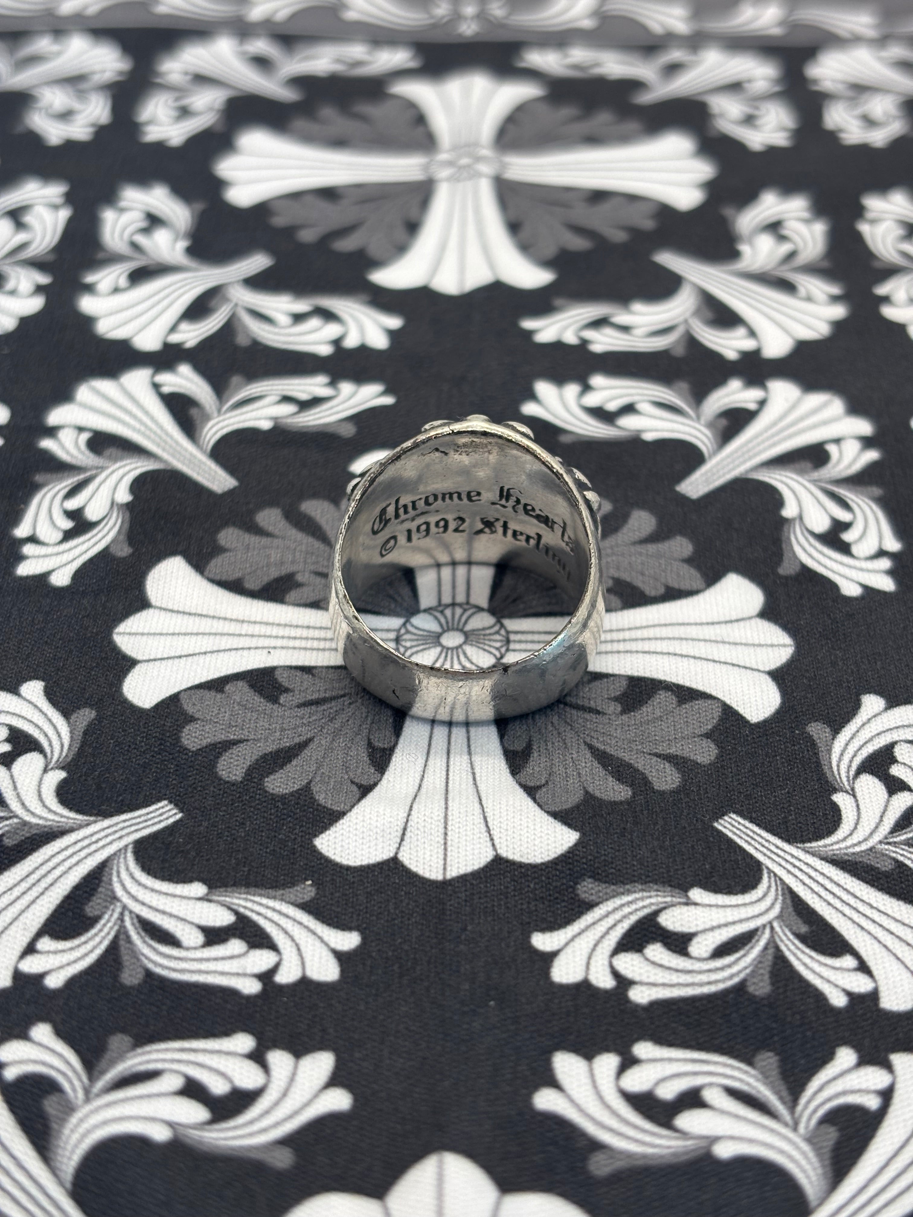 Chrome Hearts Factory Set Diamond Keeper Ring