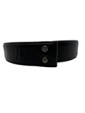 Chrome Hearts Black Leather Belt Strap