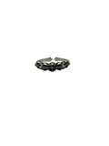 Chrome Hearts Diamond Paved Tiny Double Floral Ring