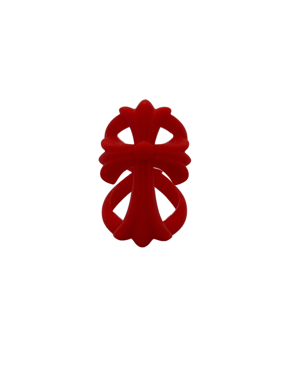Chrome Hearts Red Silicone Infinity Ring