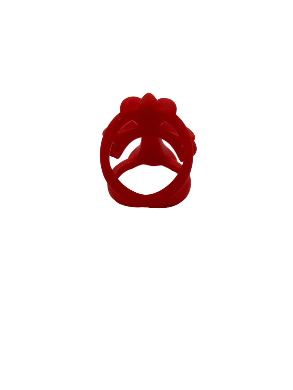 Chrome Hearts Red Silicone Infinity Ring