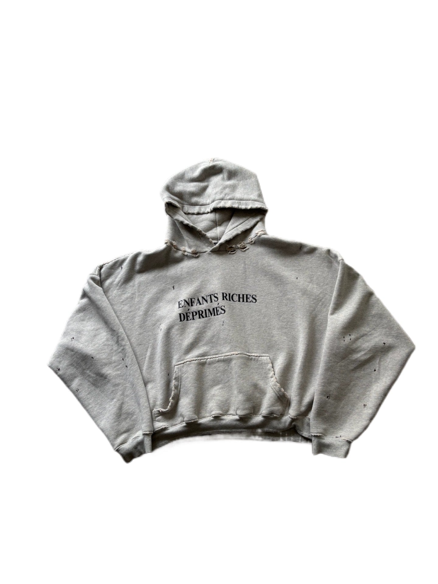 Enfants Riches Deprimes Grey Logo Hoodie