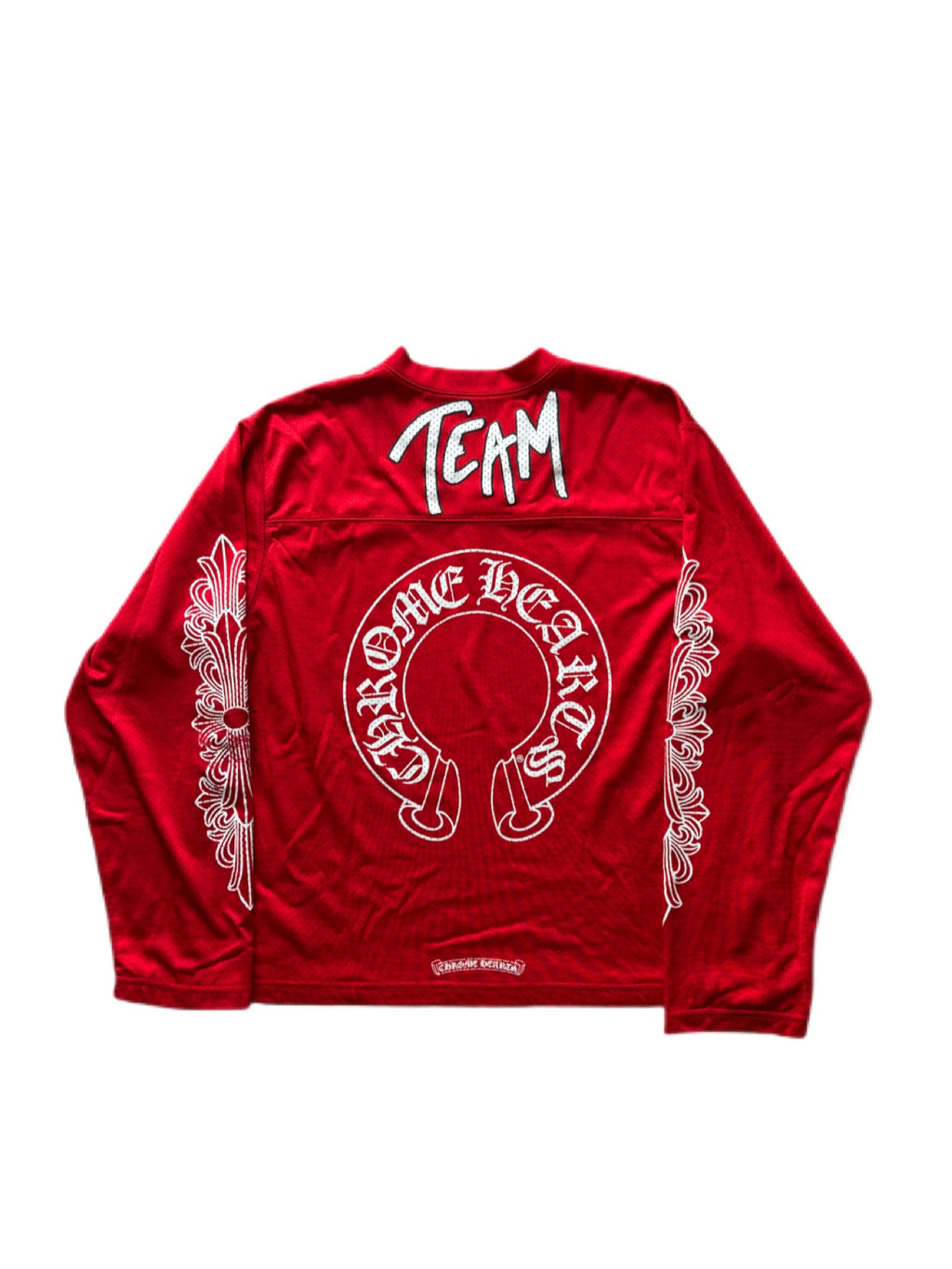 Chrome Hearts Matty Boy Form Red Mesh L/S Jersey