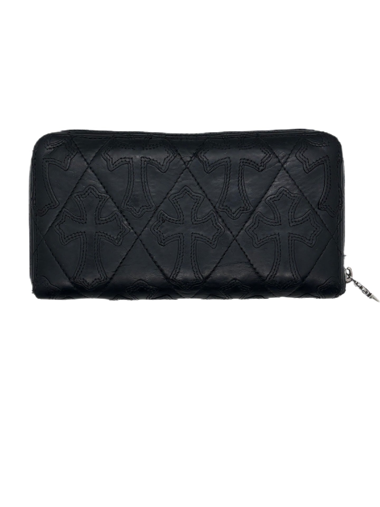 Chrome Hearts Black Cemetery Patch Wallet