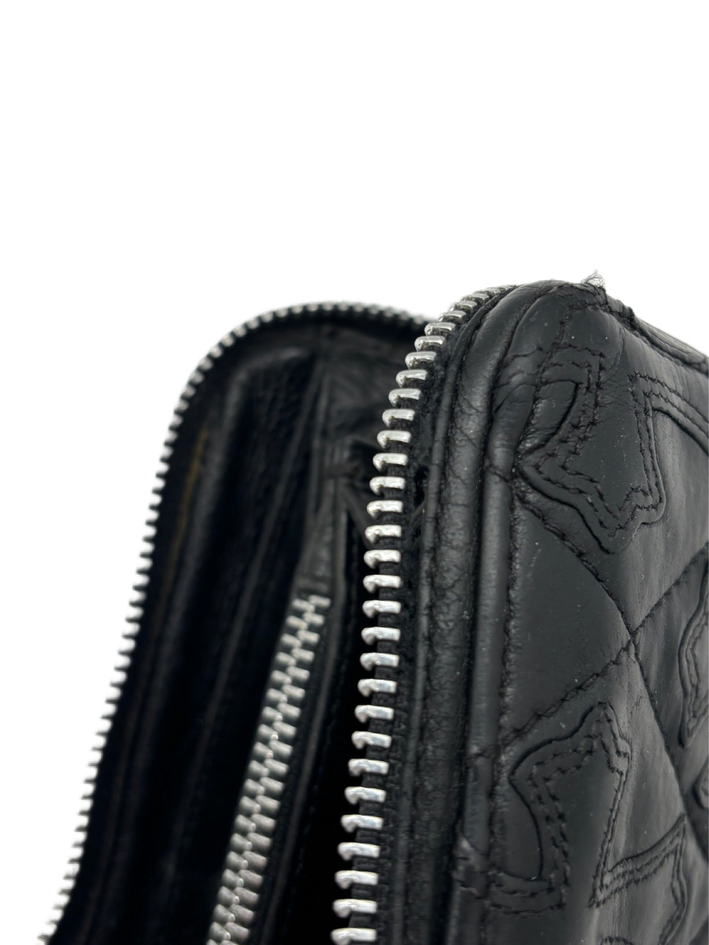 Chrome Hearts Black Cemetery Patch Wallet