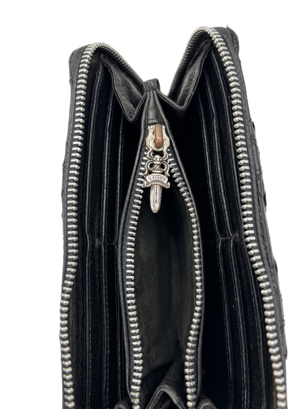 Chrome Hearts Black Cemetery Patch Wallet