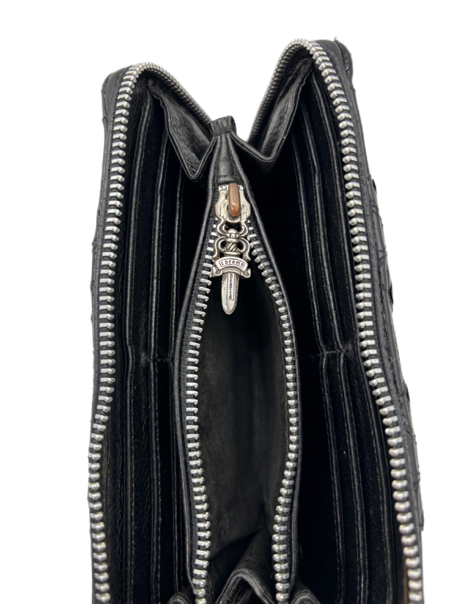 Chrome Hearts Black Cemetery Patch Wallet