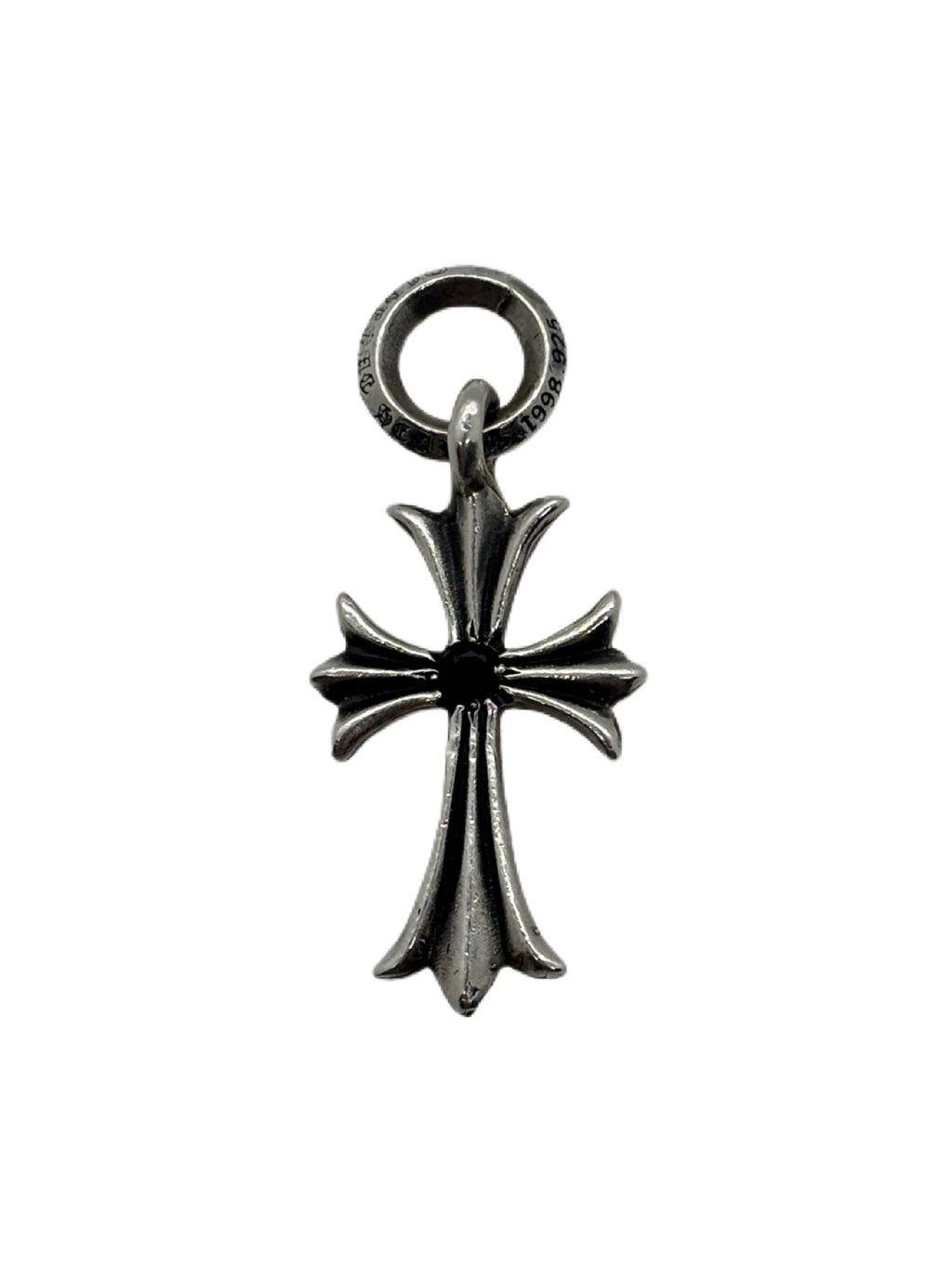 Chrome Hearts Saphire Paved Tiny Cross