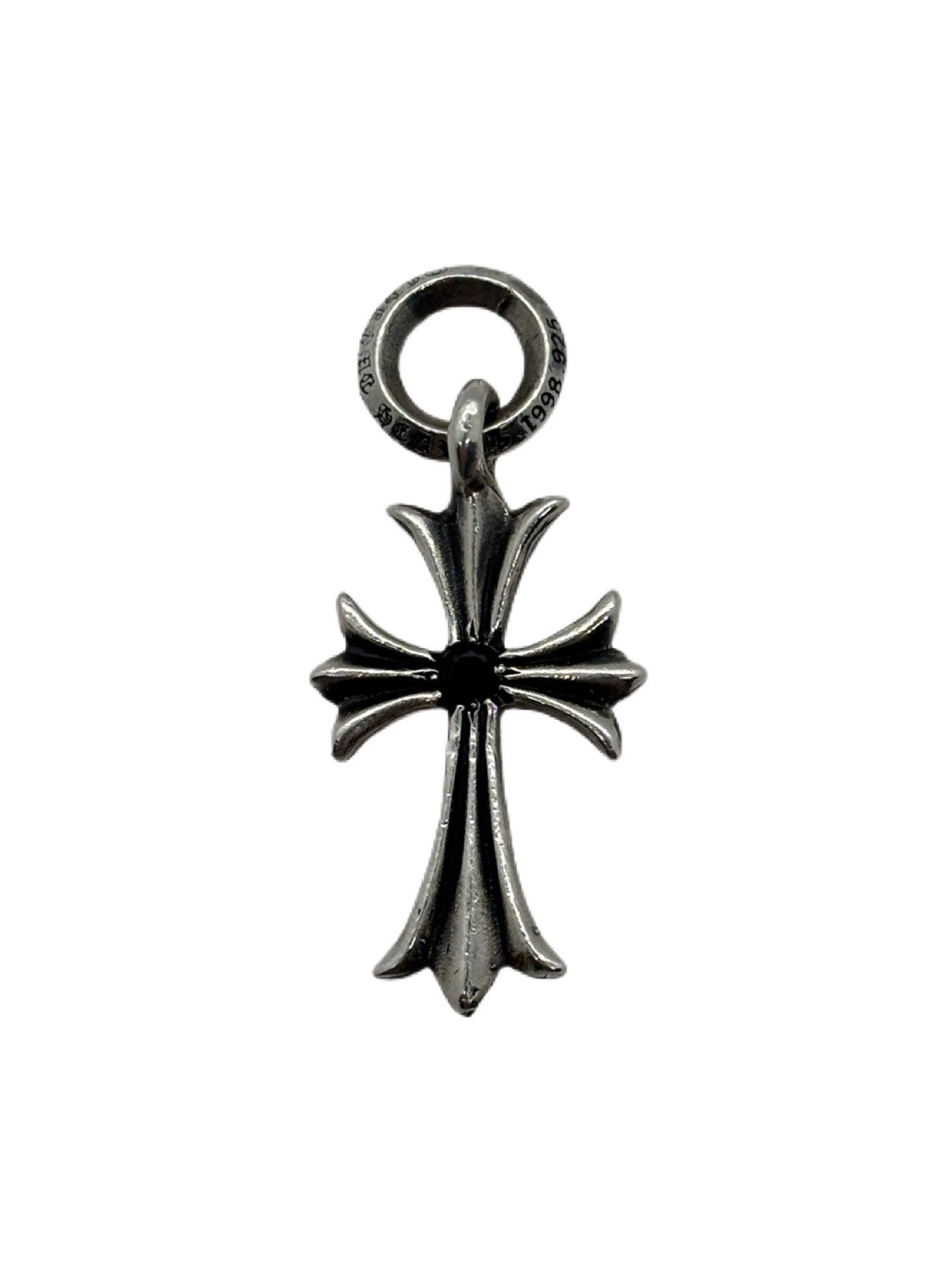 Chrome Hearts Saphire Paved Tiny Cross