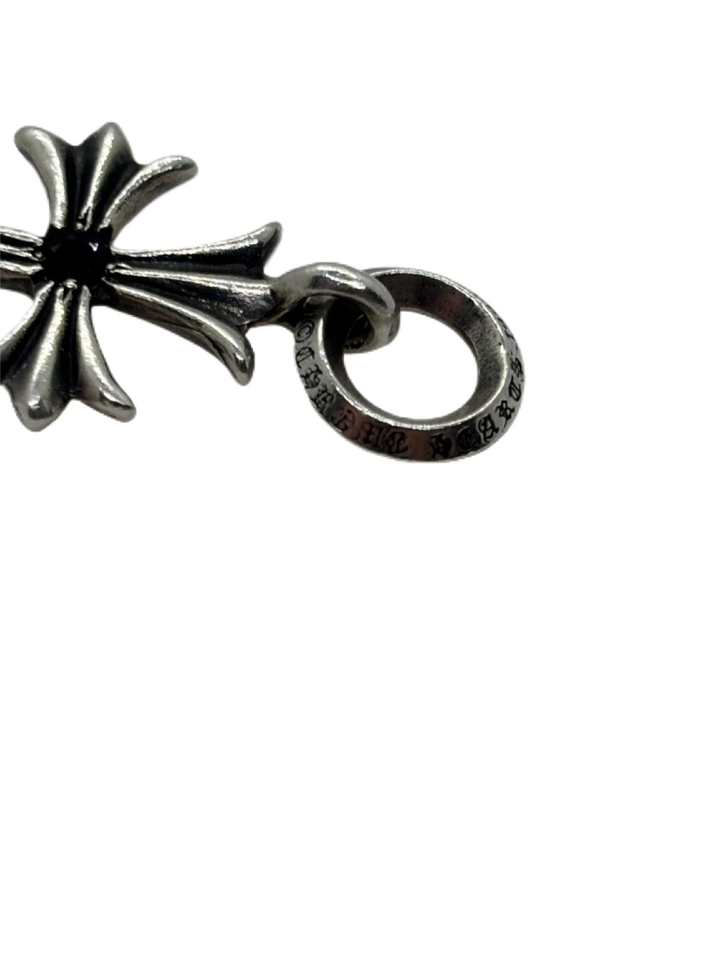 Chrome Hearts Saphire Paved Tiny Cross