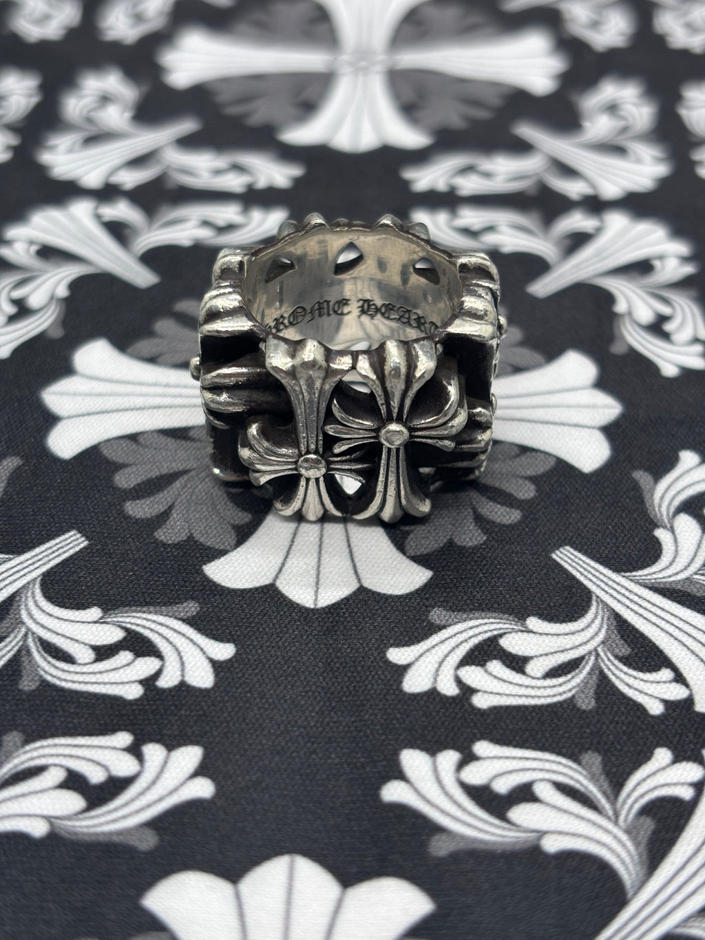 Chrome Hearts Square Cemetery Ring